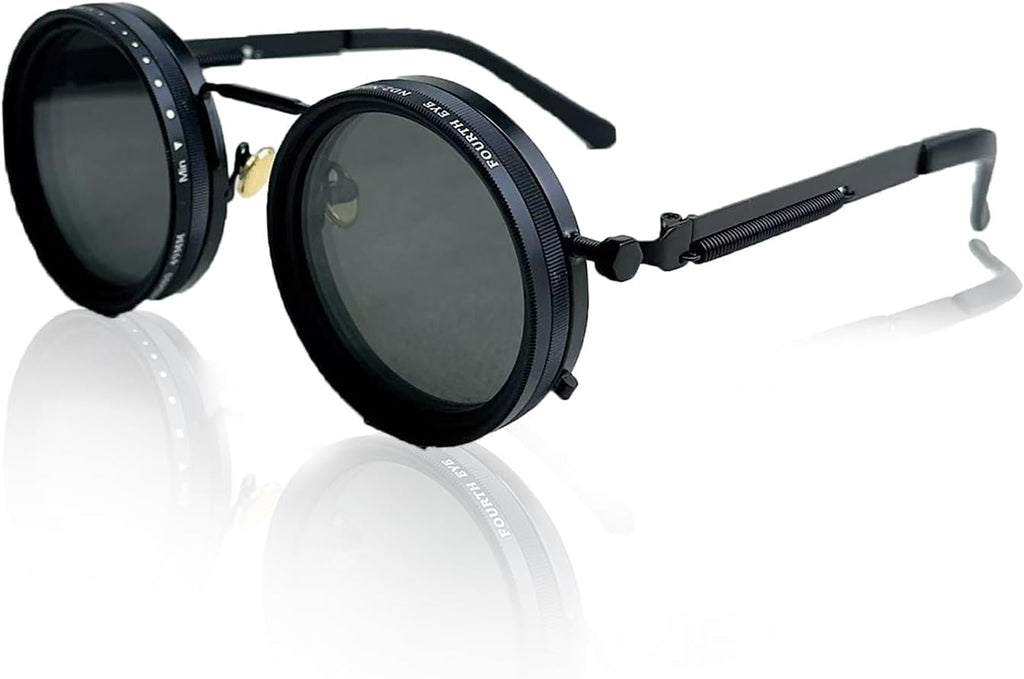 Hand Made Nd-400 9 Gears round Polarized Adjustable Dimming Men Sunglasses Women Filter Diving Fishing