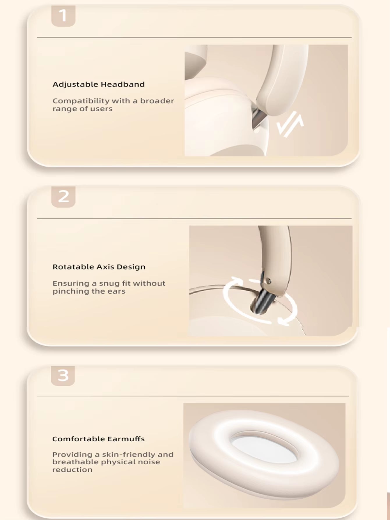 Over-Ear Bluetooth Headphones, High-Quality Wireless Calls, Long-Life Sports, Gaming and Music Listening Bluetooth Headphones