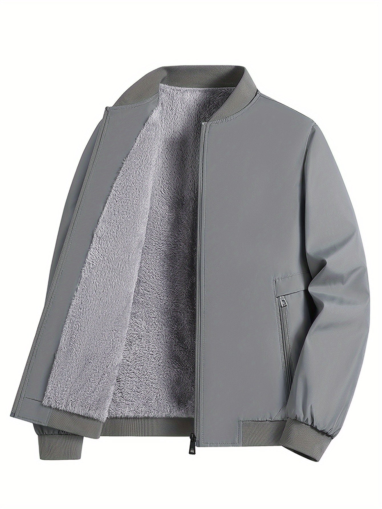 Claude Men's Fleece-Lined Jacket for Autumn and Winter