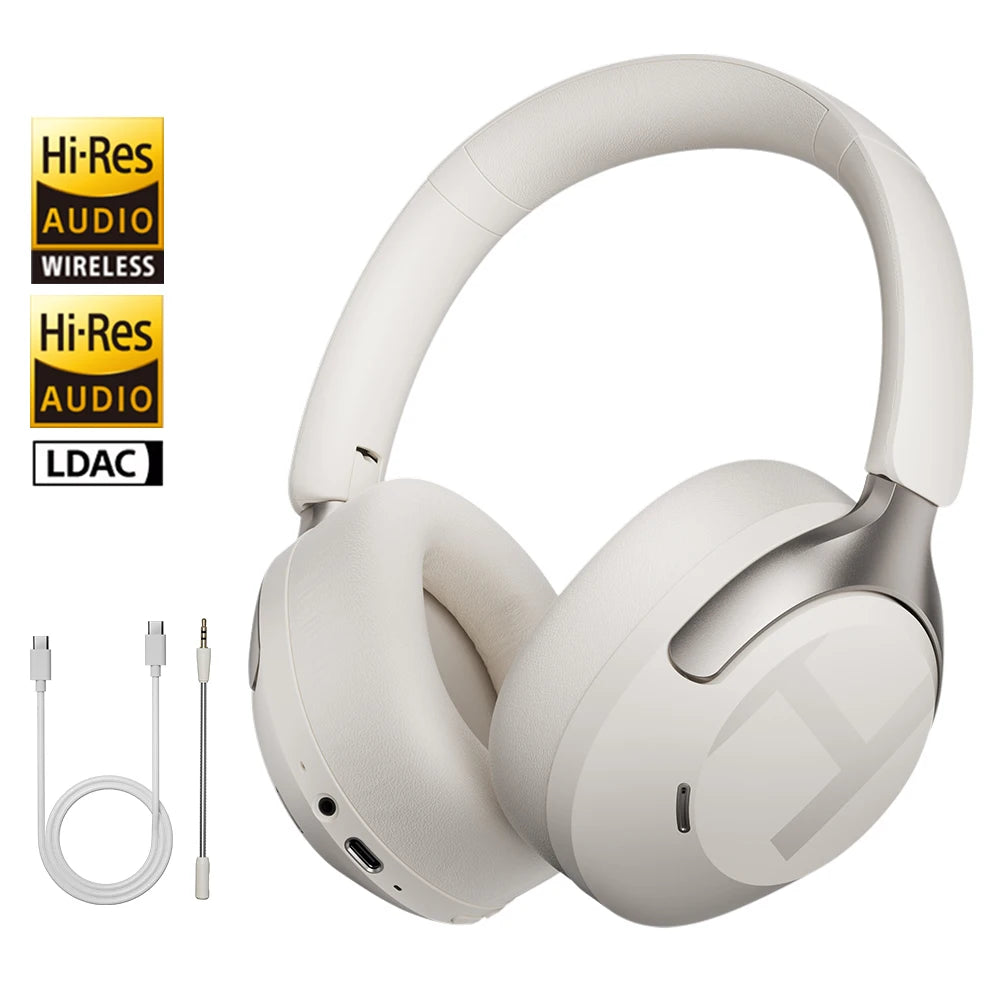 S40 ANC Wireless Headphone 50Db Noise Canceling Hi-Res 3D Spatial Audio Earphone with LDAC Bluetooth 6.0 over Ear Headset