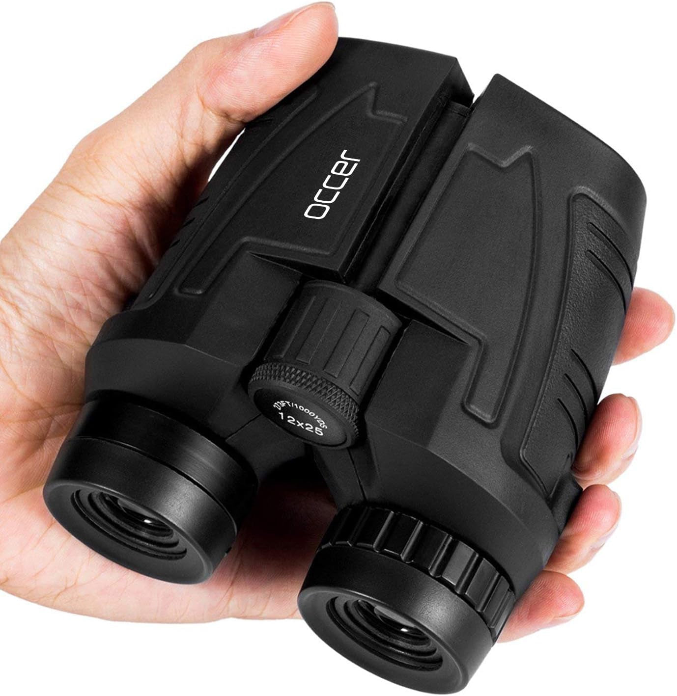 12X25 Compact Binoculars for Adults and Kids, Large Eyepiece Waterproof Binocular with Low Light Vision,High Powered Easy Focus Binoculars for Bird Watching,Outdoor Hunting,Travel,Sightseeing