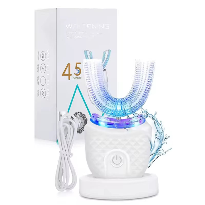 Hot Selling Portable Oral Care U-Shaped Electric Toothbrush 360 Degree U-Shaped Automatic Electric Toothbrush